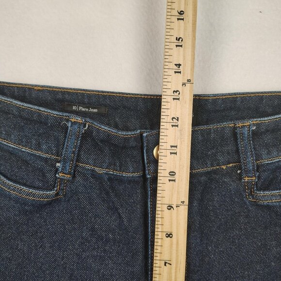 Talbots Flare Jeans Womens 10 Daphne Wash Denim - Picture 9 of 9